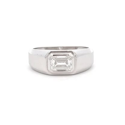 Modern Men’s Lab Grown Diamond Ring