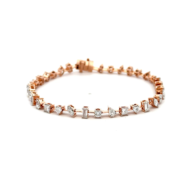 Multi Shape Lab Grown Diamond Bracelet 