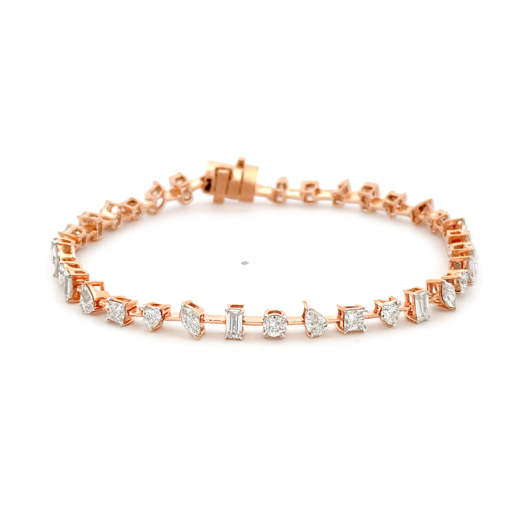 Multi Shape Lab Diamond Bracelet