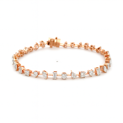 Multi Shape Lab Diamond Bracelet
