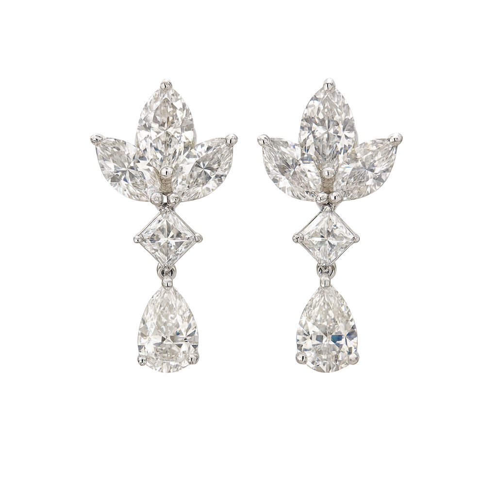 Princess & Marquise Lab-Grown Diamond Earrings