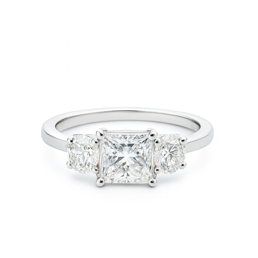 Princess_and_round_diamond_ring