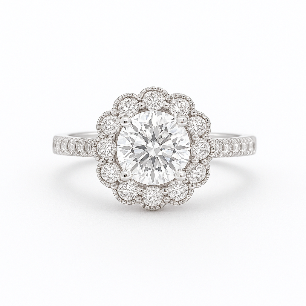 Queen's Cocktail Crown Lab Grown Diamond Ring 