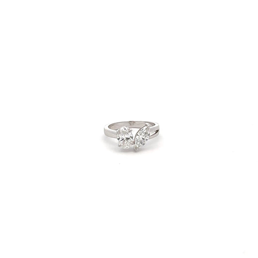 LGD Oval & Marquise Cut RING IN 14K GOLD