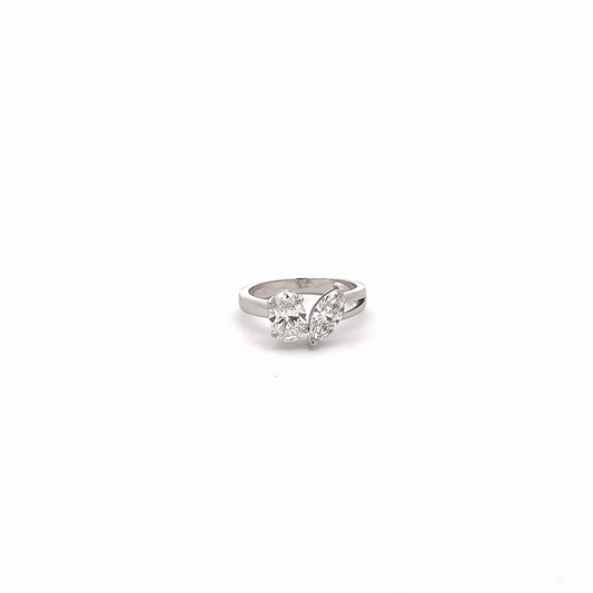 LGD Oval & Marquise Cut RING IN 14K GOLD