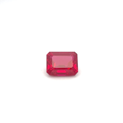 Octagon Lab Grown Ruby – 4.68 Carat, Bright Red