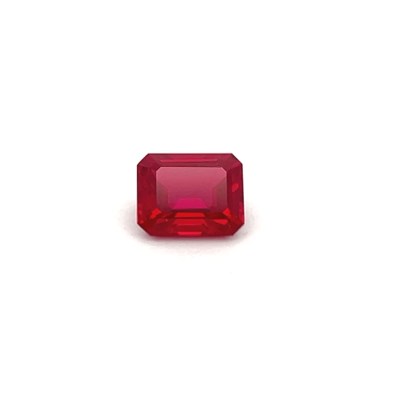 Octagon Lab Grown Ruby – 5.44 Carat, Fine Cut