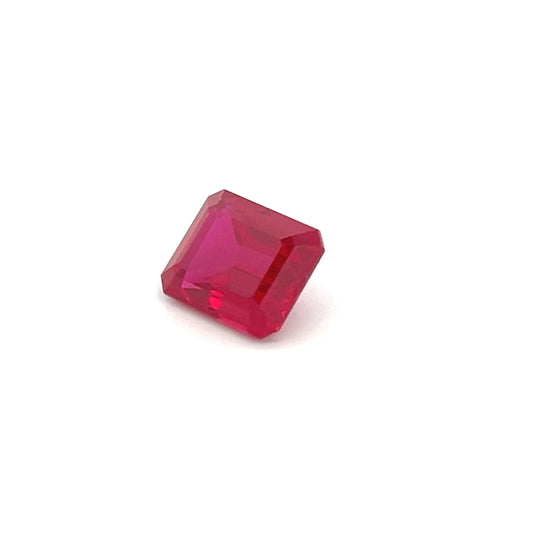 Octagon Lab Grown Ruby – 6.46 Carat