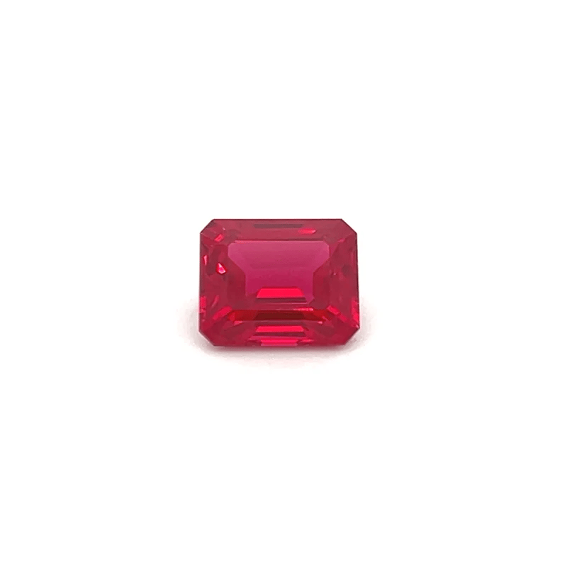 Octagon Lab Grown Ruby – 6.46 Carat