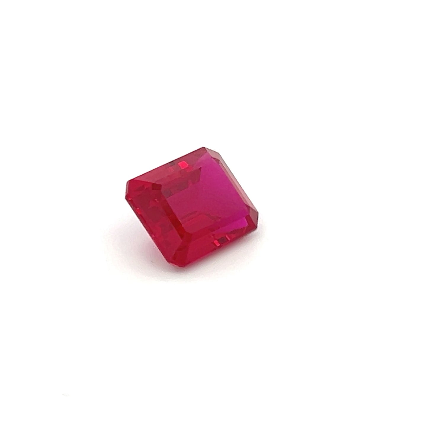High-Grade 6.99 Ct Octagon Synthetic Ruby