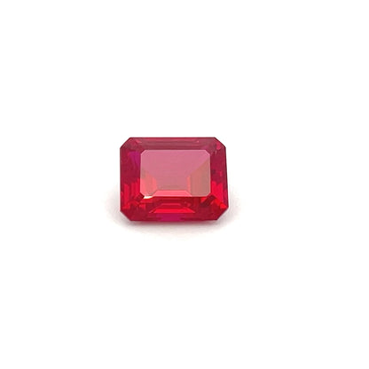 High-Grade 6.99 Ct Octagon Synthetic Ruby
