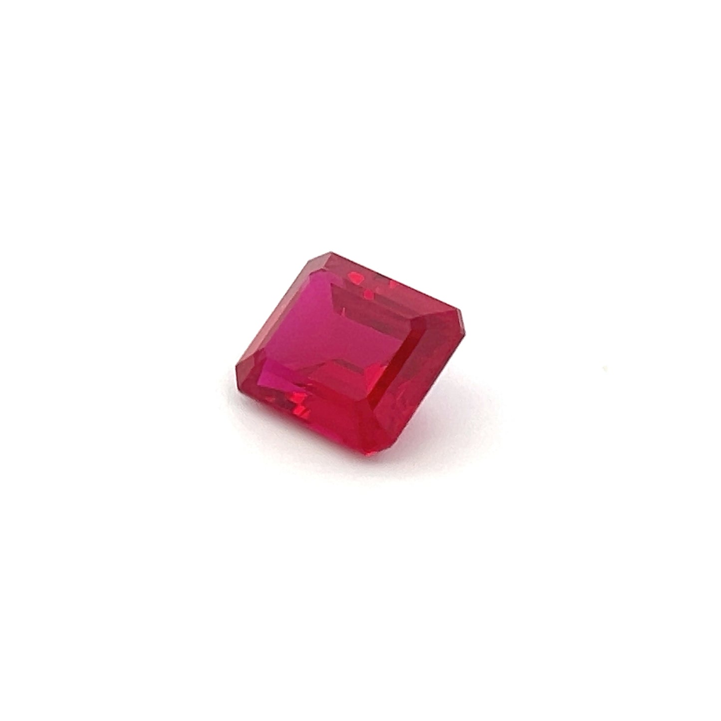 High-Grade 6.99 Ct Octagon Synthetic Ruby