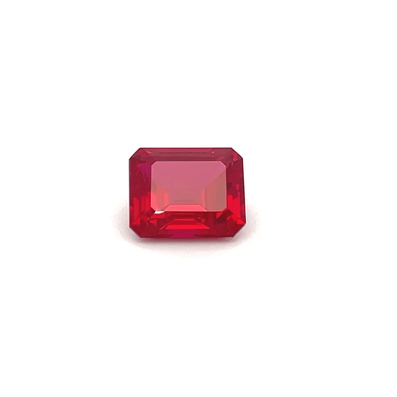 High-Grade 6.99 Ct Octagon Synthetic Ruby
