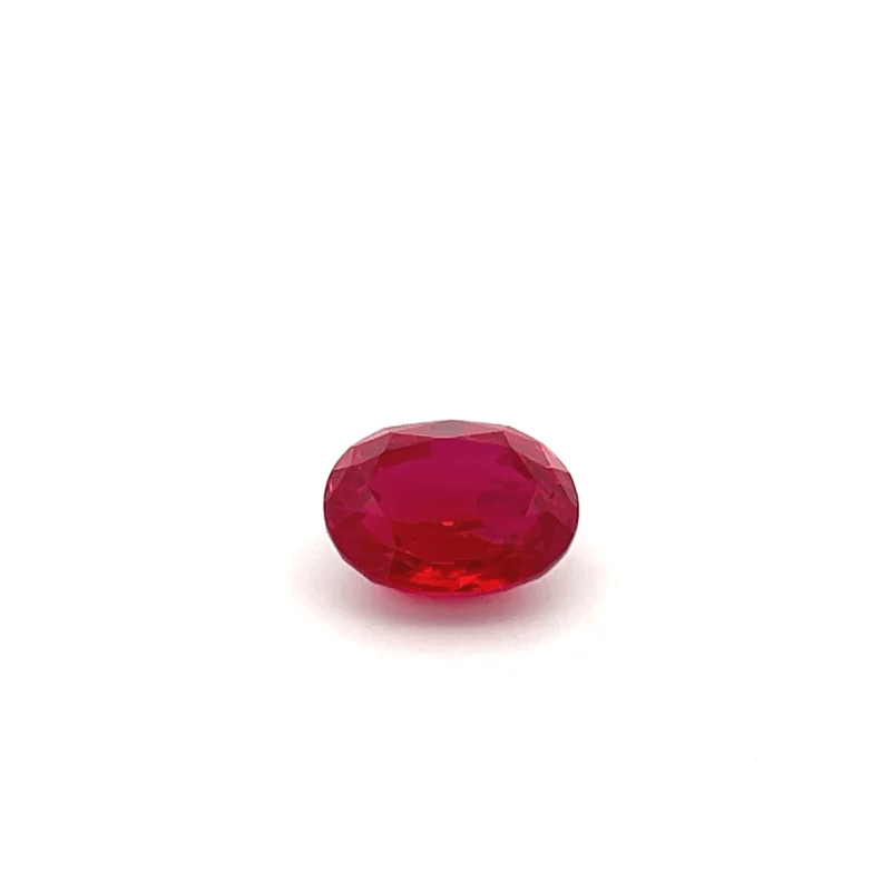 Oval Lab Grown Ruby – 5.87 Carat, Brilliant Red