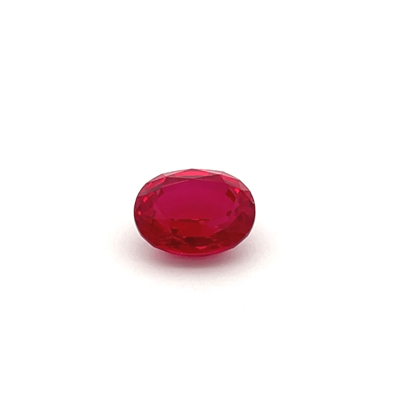 Fine 6.73 Ct Oval Synthetic Ruby for Jewelry