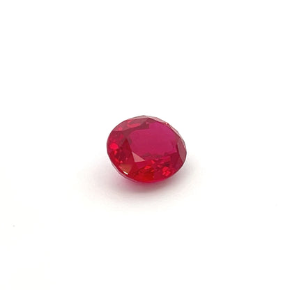 7.36 Ct Oval Lab Grown Ruby – Ideal for Custom Jewely