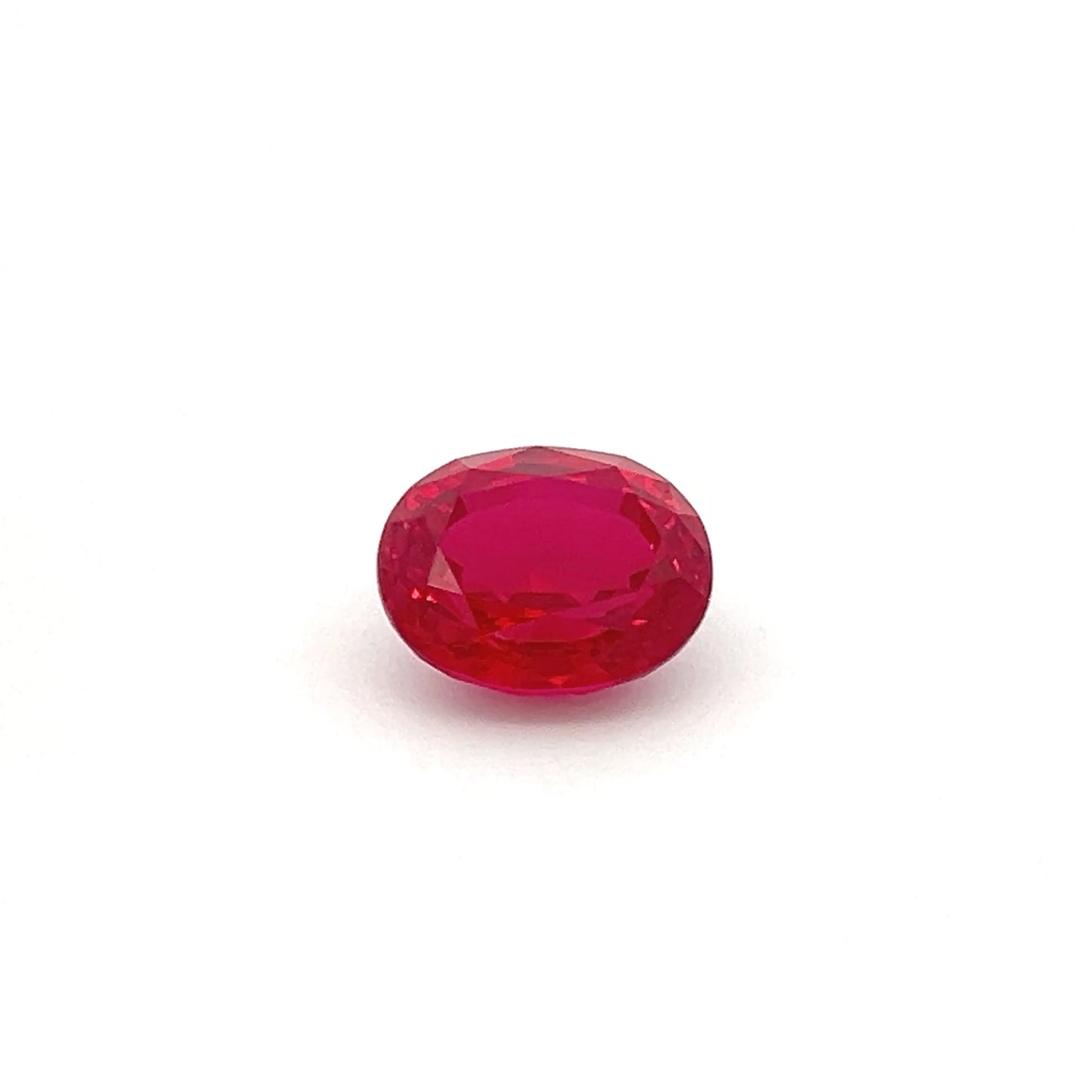 7.36 Ct Oval Lab Grown Ruby – Ideal for Custom Jewely