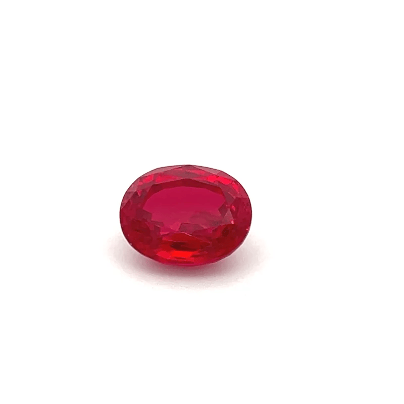 Premium 8.56 Ct Oval Synthetic Ruby for Rings
