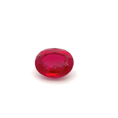 Premium 8.56 Ct Oval Synthetic Ruby for Rings