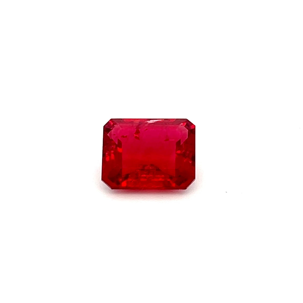 3.74 Ct Lab Grown Octagon Red beryl, octagon red beryl 3.74 carats