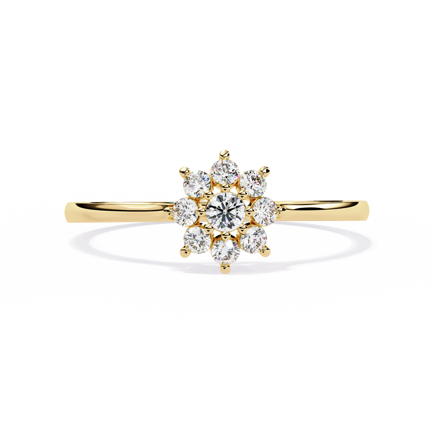 LGD Ring Round Stone( 1.0ct )In 14k Gold  #LGD-RD-SR016