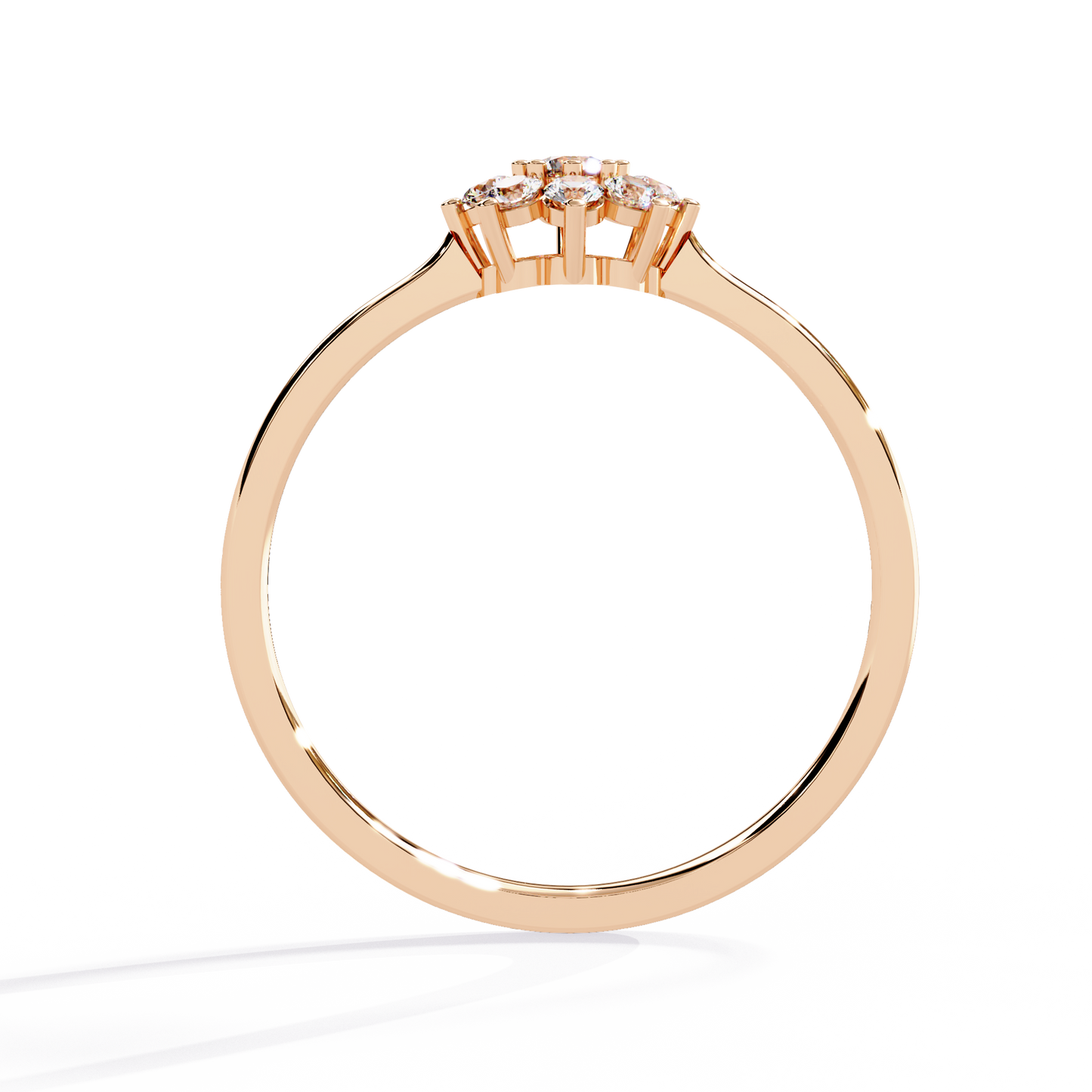 LGD Ring Round Stone( 1.0ct )In 14k Gold  #LGD-RD-SR016