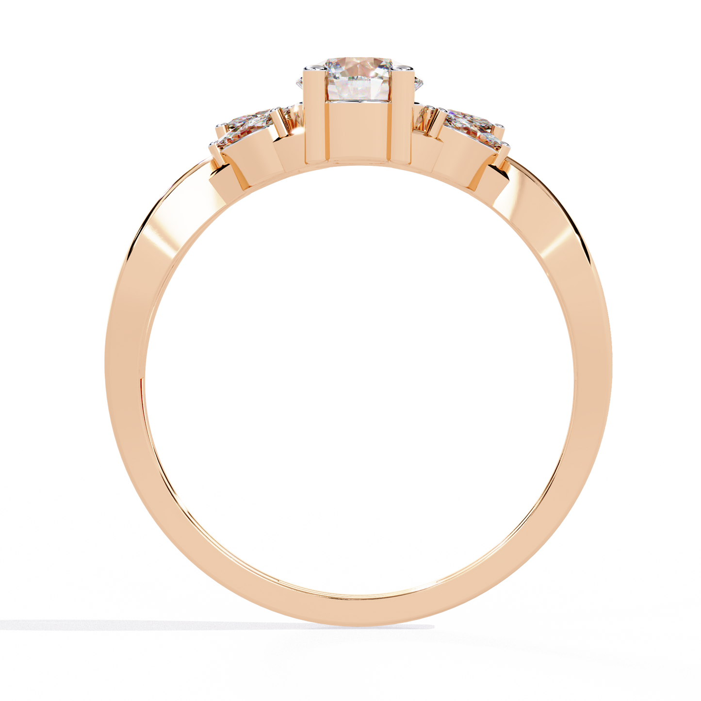 LGD Ring Marquise Stone ( 0.60ct )In 14k Gold  #LGD-MqRD-SR018