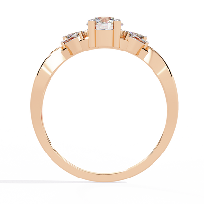 LGD Ring Marquise Stone ( 0.60ct )In 14k Gold  #LGD-MqRD-SR018