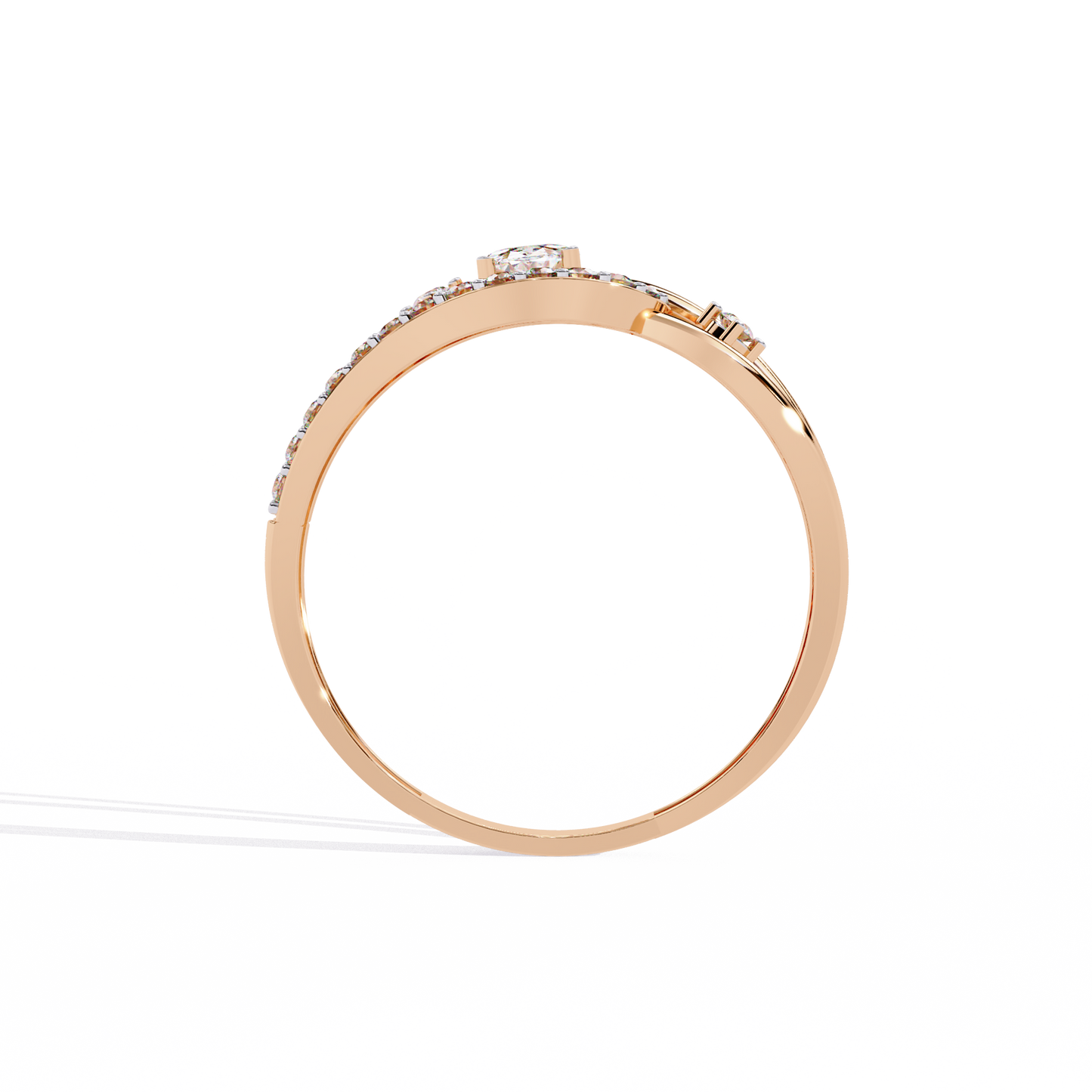 LGD Ring Oval Stone(0.20ct) In 14k Gold   #LGD-OVRD-SR025