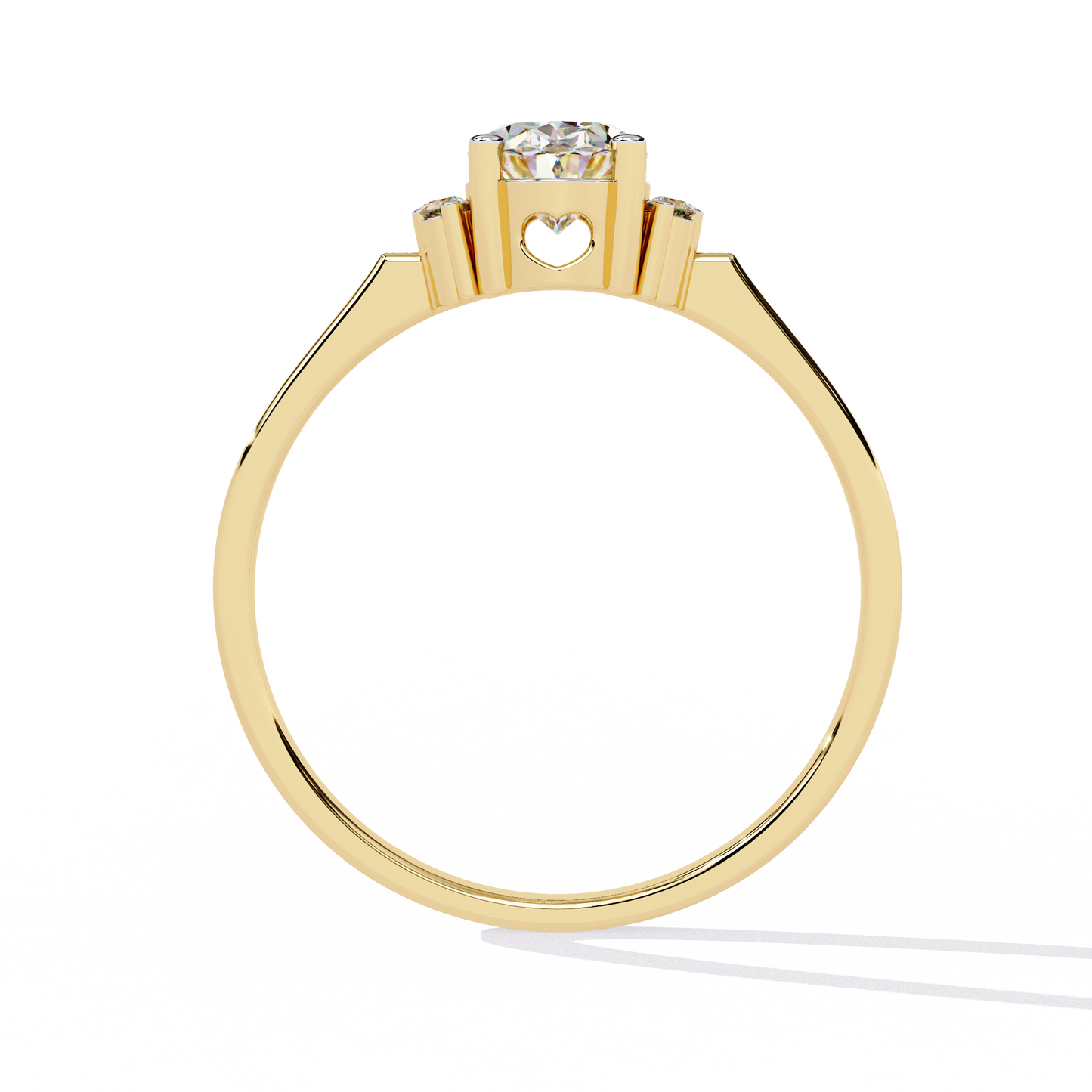 LGD Ring Oval Stone (0.76ct )In 14k Gold   #LGD-OV-SR026