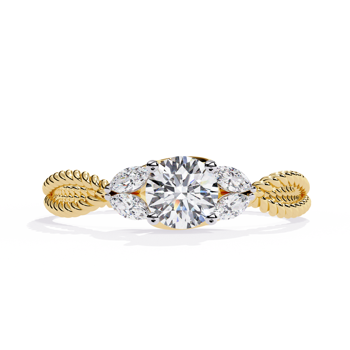 LGD Ring Marquise Stone (0.46ct) In 14K Gold  #LGD-RD-SR031