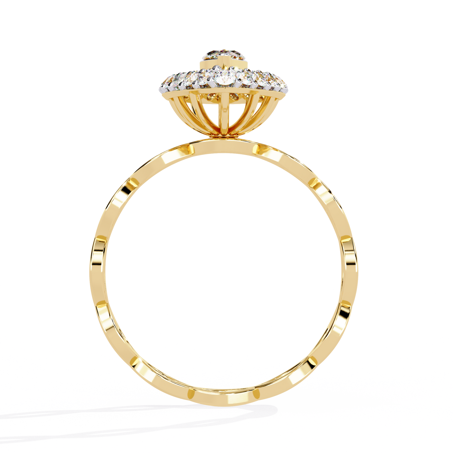 LGD Ring Marquise Stone (0.58ct) In 14K Gold   #LGD-MqRD-SR032