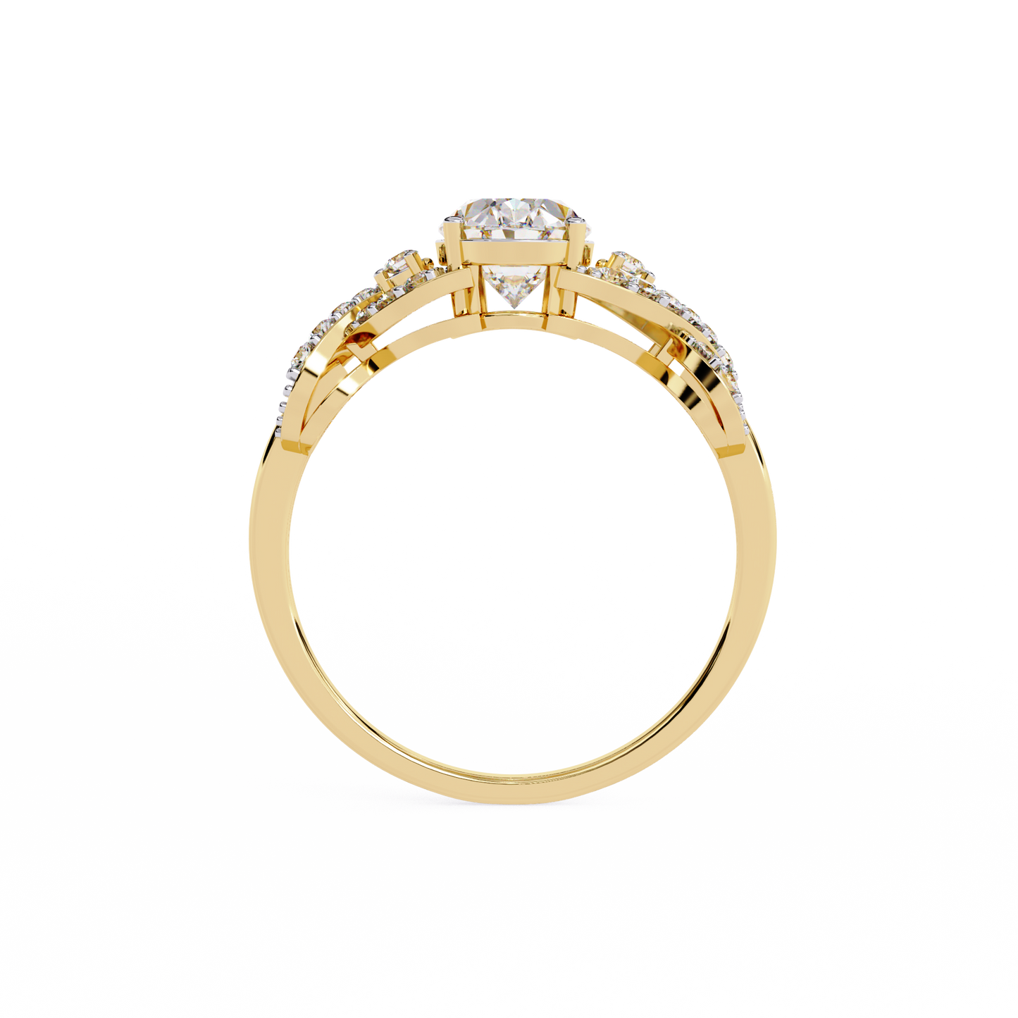 LGD  Solitaire Ring Oval Stone (1.942ct) In 14K Gold  #LGD-OV-SR046