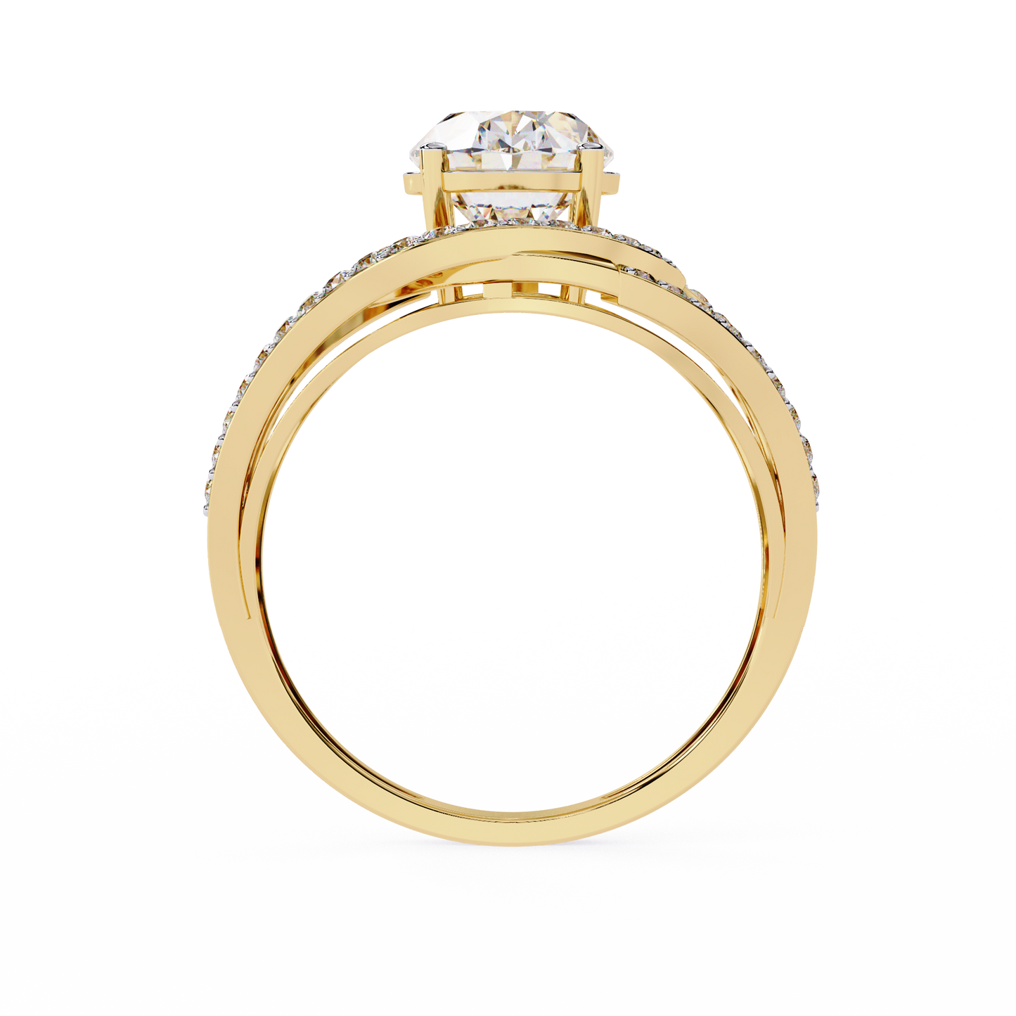 LGD Solitaire Ring Oval Stone (7.87ct) In 14K Gold   #LGD-OV-SR045