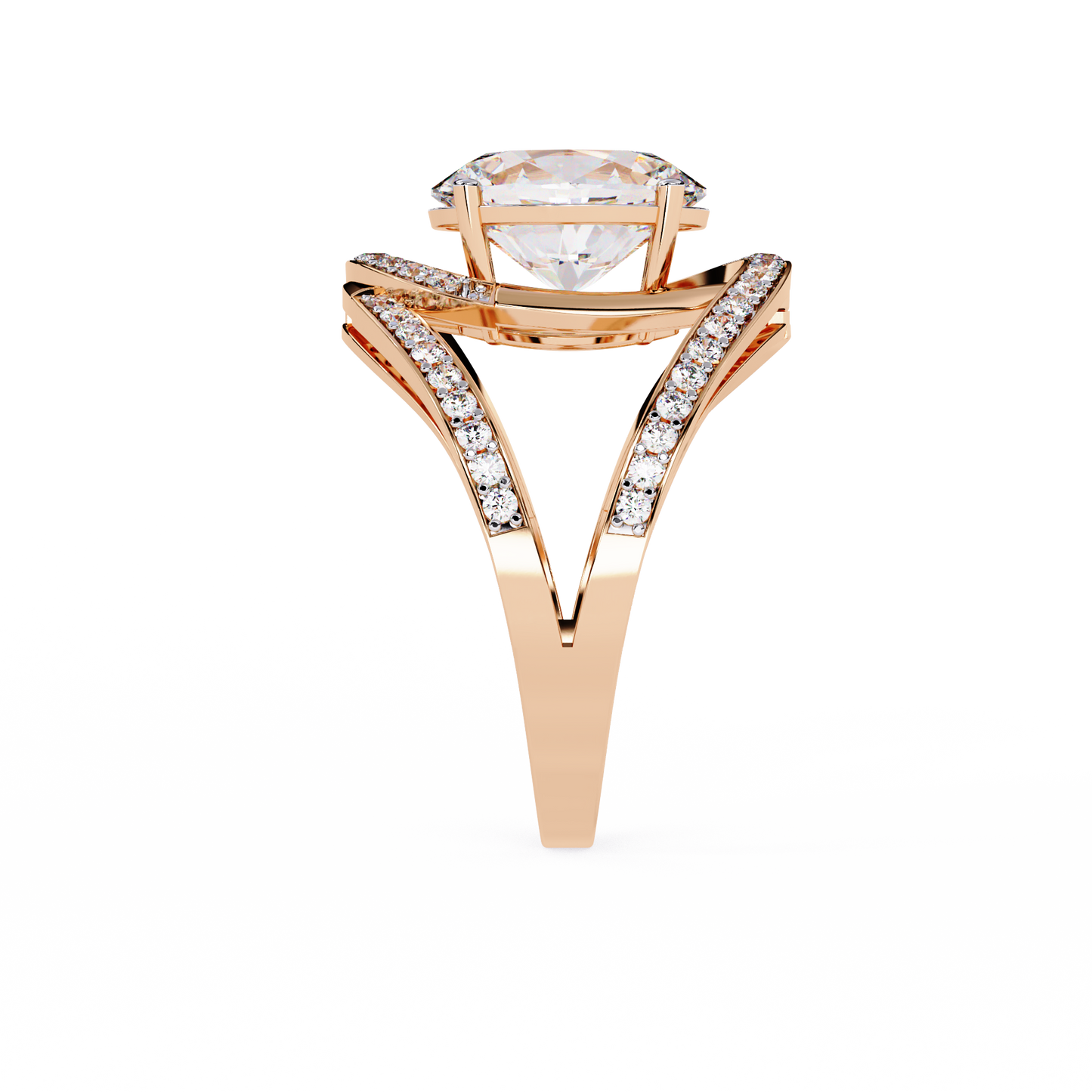 LGD Solitaire Ring Oval Stone (7.87ct) In 14K Gold   #LGD-OV-SR045