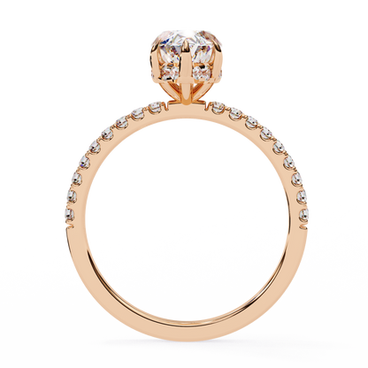 LGD Solitaire Ring Marquise Stone (1.73ct) In 14K Gold   #LGD-Mq-CD006