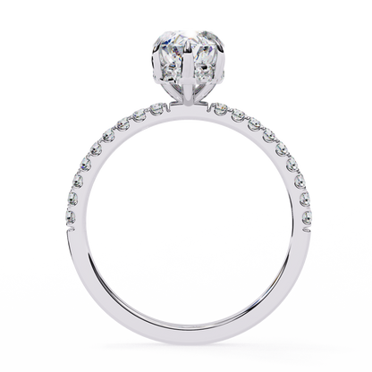 LGD Solitaire Ring Marquise Stone (1.73ct) In 14K Gold   #LGD-Mq-CD006