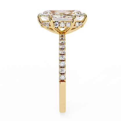 LGD Solitaire Ring Marquise Stone (1.73ct) In 14K Gold   #LGD-Mq-CD006