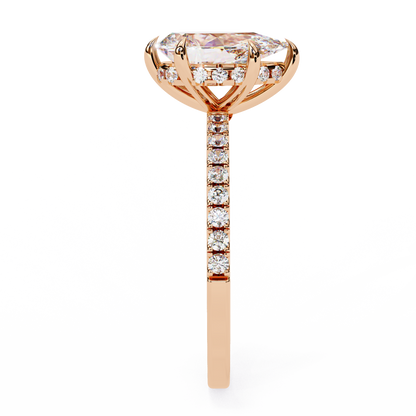LGD Solitaire Ring Pear Stone (1.92ct) In 14K Gold  #LGD-PE-CD007