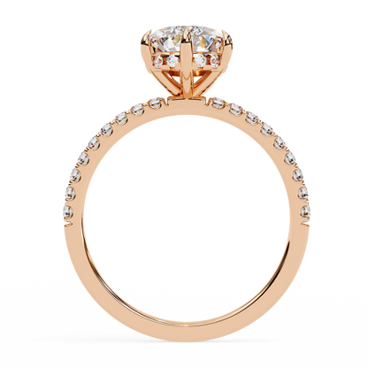 LGD Solitaire Ring Pear Stone (1.92ct) In 14K Gold  #LGD-PE-CD007
