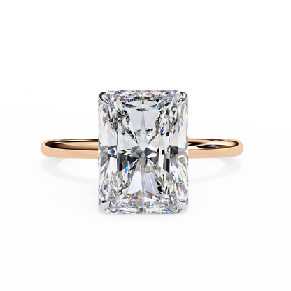 LGD Solitaire Ring Radiant Stone (2.54ct) In 14K Gold  #LGD-RT-CD084