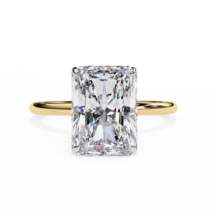 LGD Solitaire Ring Radiant Stone (2.54ct) In 14K Gold  #LGD-RT-CD084