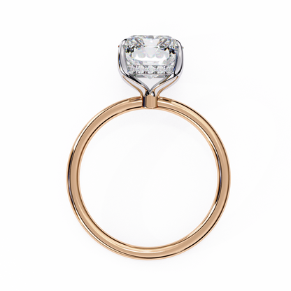 LGD Solitaire Ring Radiant Stone (2.54ct) In 14K Gold  #LGD-RT-CD084