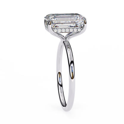 LGD Solitaire Ring Radiant Stone (2.54ct) In 14K Gold  #LGD-RT-CD084