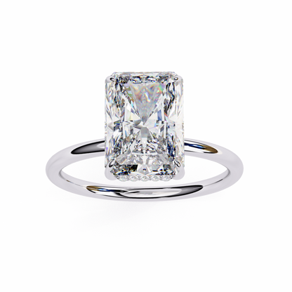 LGD Solitaire Ring Radiant Stone (2.54ct) In 14K Gold  #LGD-RT-CD084
