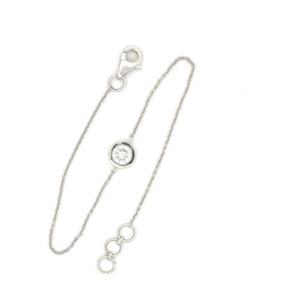 Round Brilliant Lab Grown Diamond chain Bracelet 