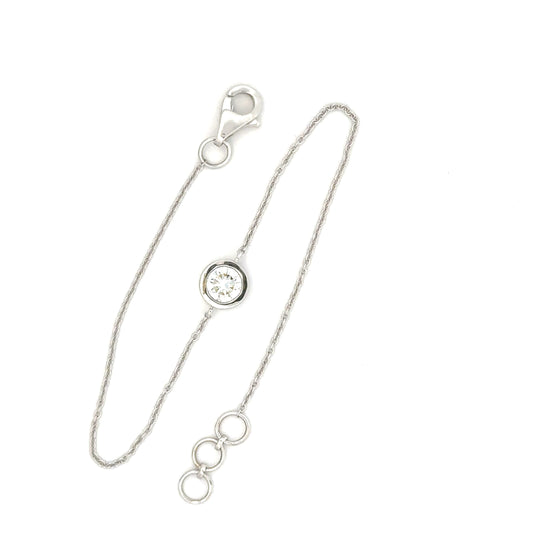 Round Brilliant Lab Grown Diamond chain Bracelet 