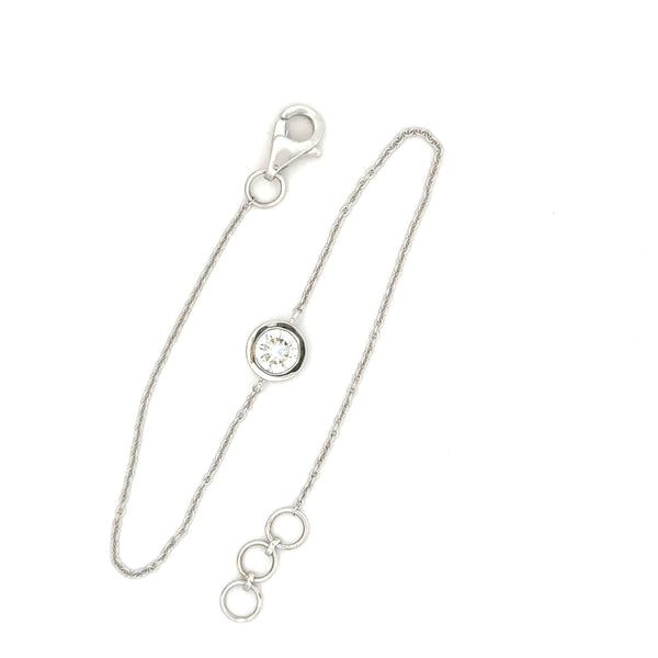 Round Brilliant Lab Grown Diamond chain Bracelet 