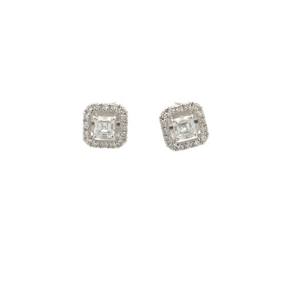 Princess Lab-Grown Diamond Earrings In 14k Gold
