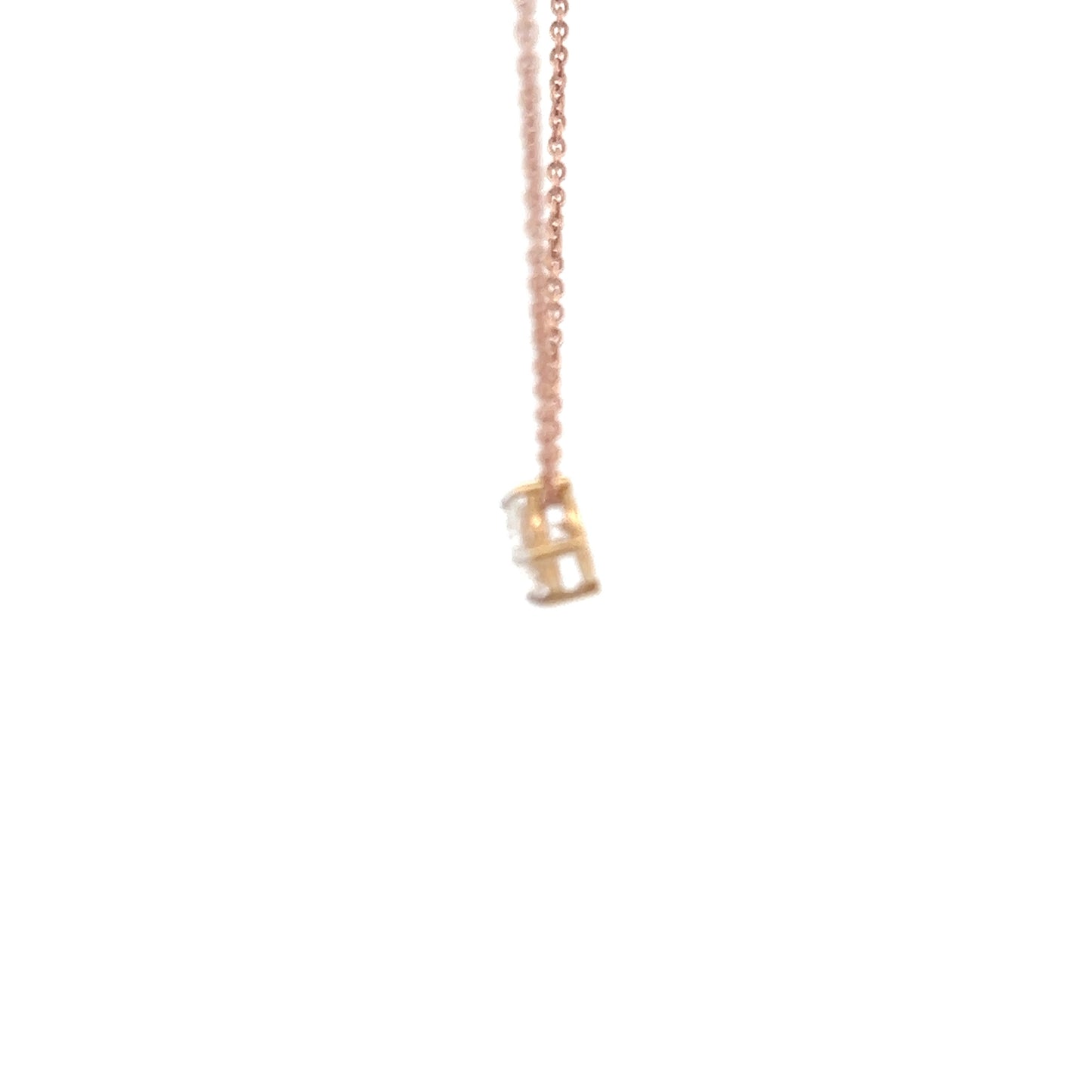 Solitaire Round Brilliant Lab Grown Diamond Pendant In 14k Gold